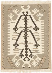Yeni Kök Boya El Dokuma Kilim - 94 cm x 122 cm