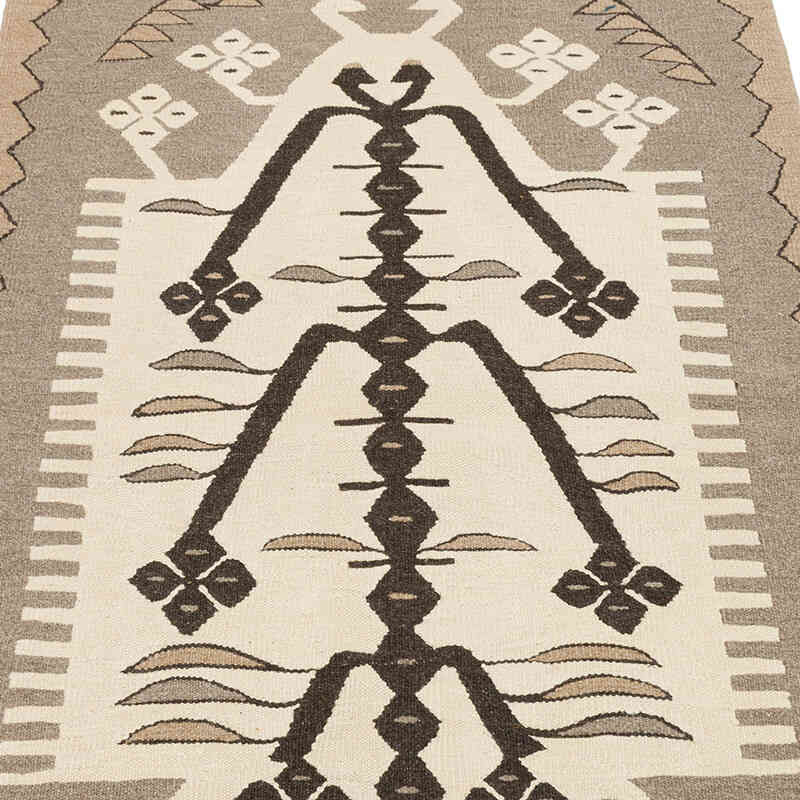 New Handwoven Turkish Kilim Rug - 3' 1" x 4'  (37" x 48") - K0075188