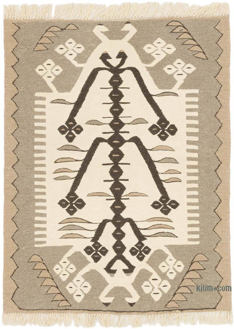 New Handwoven Turkish Kilim Rug - 3' 1" x 4'  (37" x 48") - K0075188