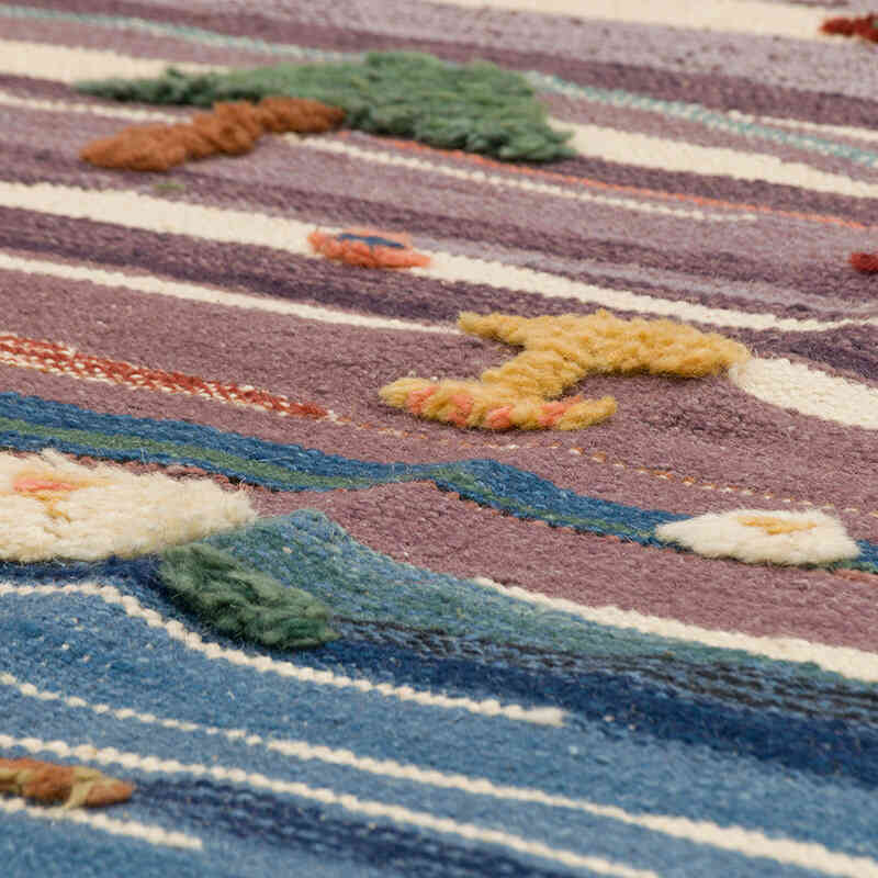 New Handwoven Turkish Kilim Rug - 3' 5" x 5' 1" (41" x 61") - K0075189
