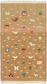 New Handwoven Turkish Kilim Rug - 3'  x 5' 2" (36" x 62")