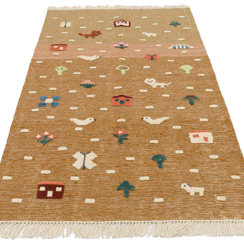 Nueva Alfombra Turca Kilim - 92 cm x 157 cm - K0075190