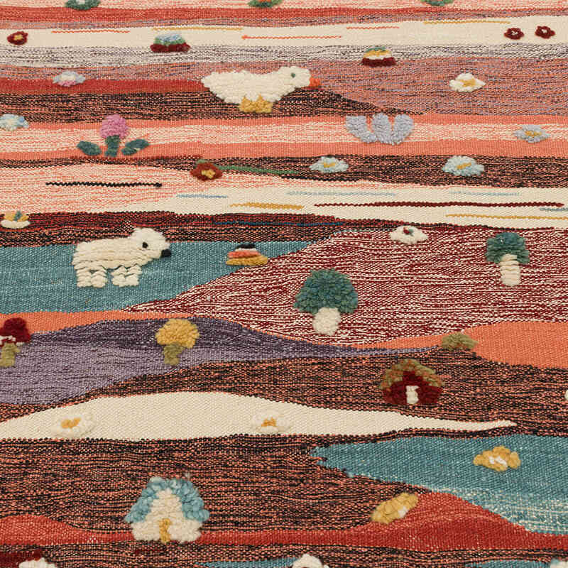 Nueva Alfombra Turca Kilim - 94 cm x 111 cm - K0075191