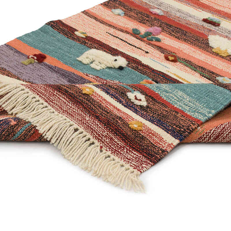 Nueva Alfombra Turca Kilim - 94 cm x 111 cm - K0075191