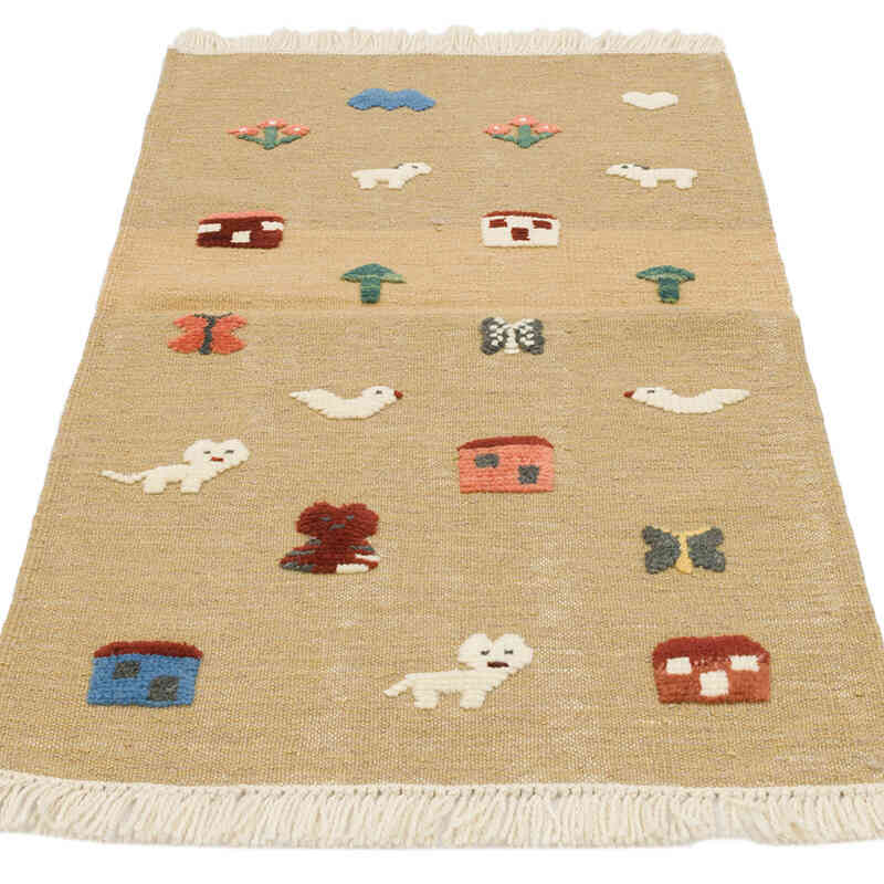 New Handwoven Turkish Kilim Rug - 2' 4" x 3' 11" (28" x 47") - K0075192