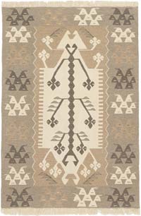 New Handwoven Turkish Kilim Rug - 113 cm x 165 cm
