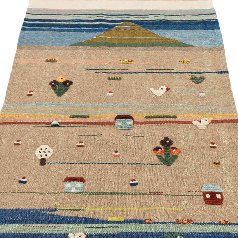 Nueva Alfombra Turca Kilim - 93 cm x 172 cm - K0075197