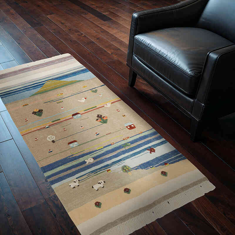 Nueva Alfombra Turca Kilim - 93 cm x 172 cm - K0075197