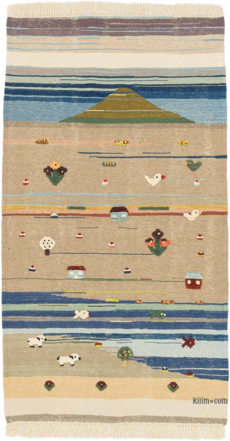 Nueva Alfombra Turca Kilim - 93 cm x 172 cm - K0075197