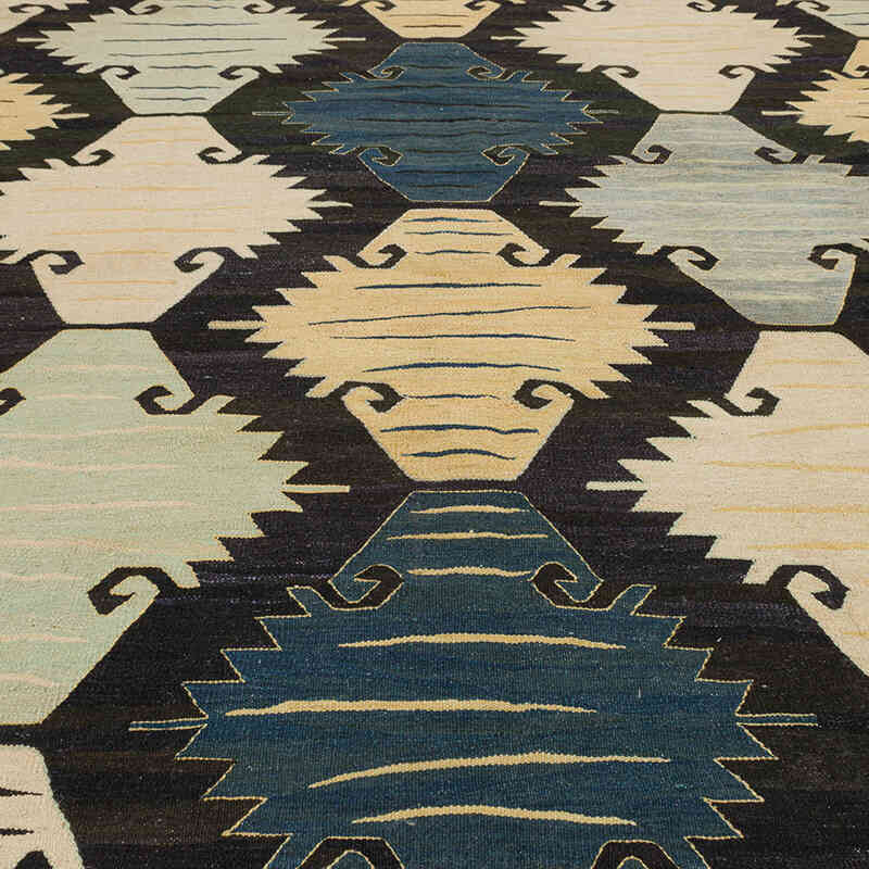 New Handwoven Turkish Kilim Rug - 10' 3" x 14'  (123" x 168") - K0075198
