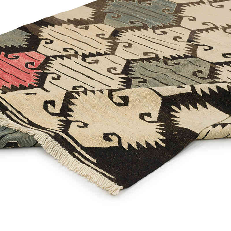 New Handwoven Turkish Kilim Rug - 5' 8" x 7' 9" (68" x 93") - K0075199