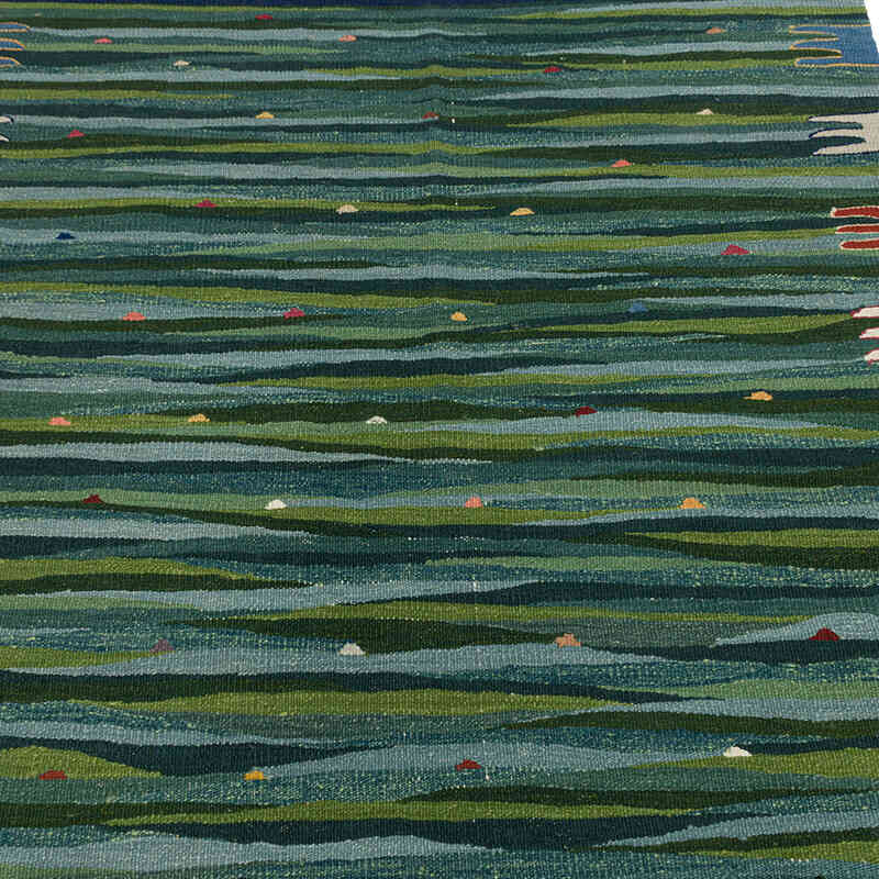 New Handwoven Turkish Kilim Rug - 4' 3" x 5' 10" (51" x 70") - K0075201