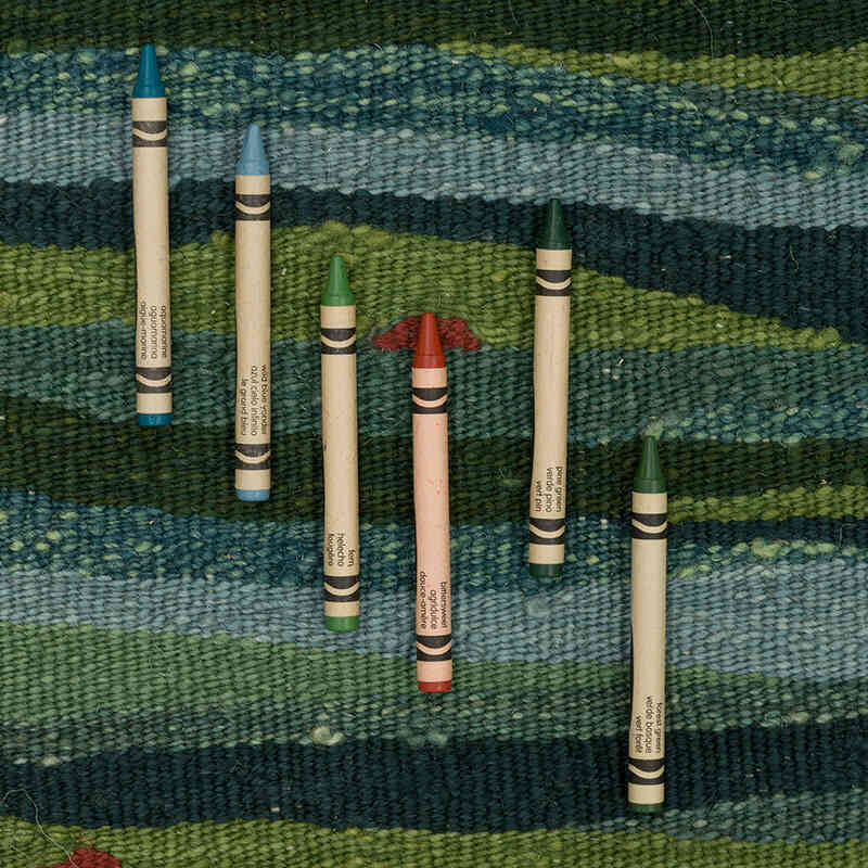 New Handwoven Turkish Kilim Rug - 4' 3" x 5' 10" (51" x 70") - K0075201