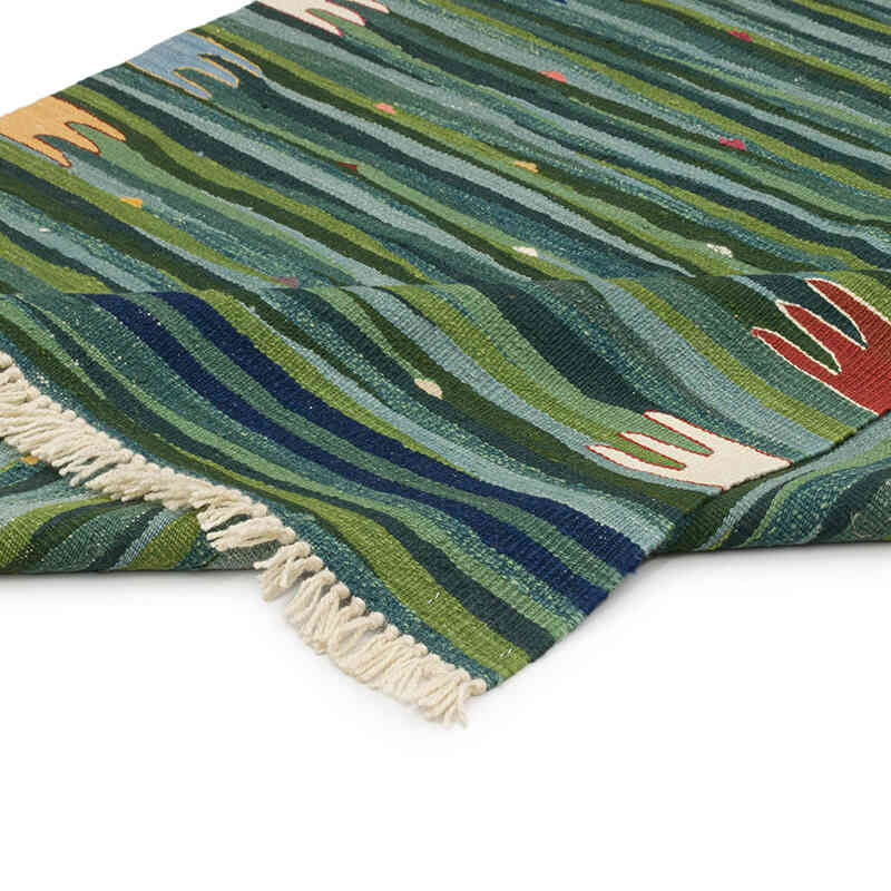 New Handwoven Turkish Kilim Rug - 4' 3" x 5' 10" (51" x 70") - K0075201
