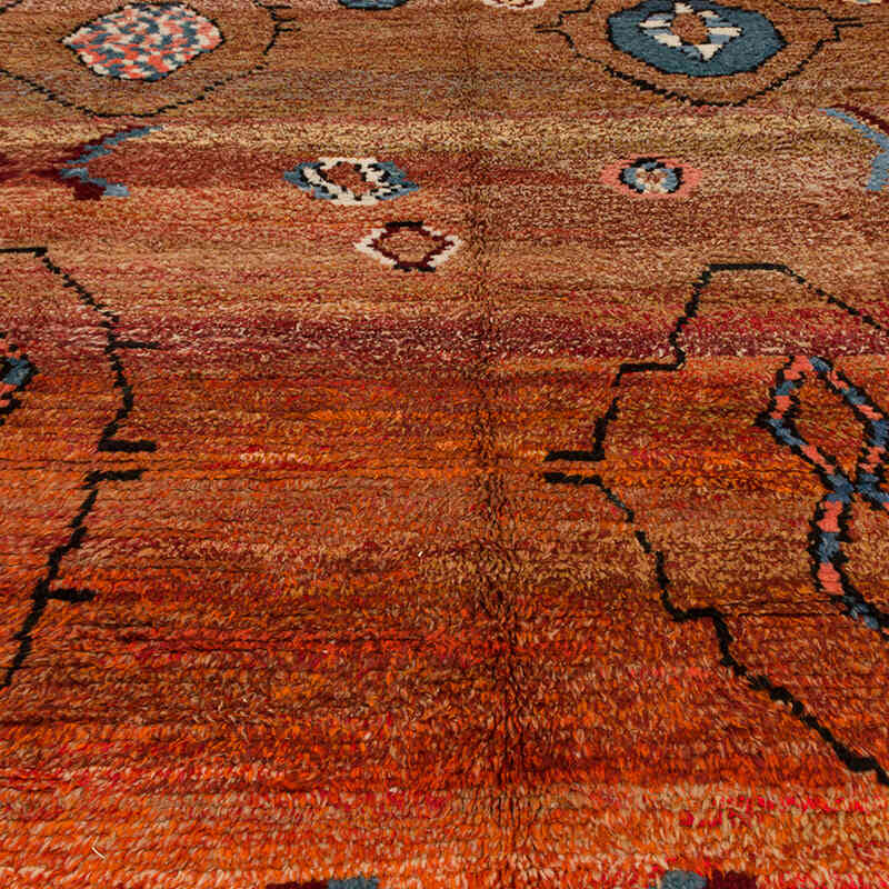 New Moroccan Style Hand-Knotted Tulu Rug - 9' 5" x 14' 9" (113" x 177") - K0075206