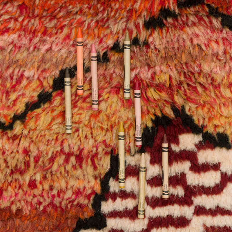 New Moroccan Style Hand-Knotted Tulu Rug - 9' 5" x 14' 9" (113" x 177") - K0075206