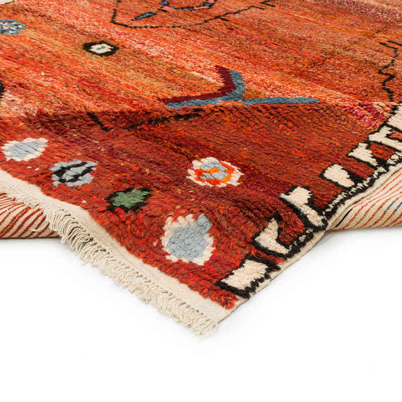 New Moroccan Style Hand-Knotted Tulu Rug - 9' 5" x 14' 9" (113" x 177") - K0075206