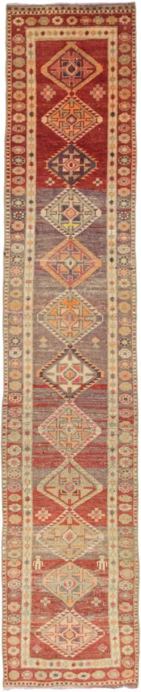 Vintage Anadolu Yolluk - 84 cm x 402 cm