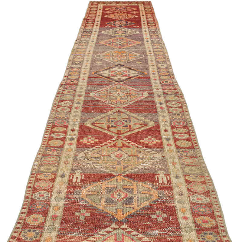 Alfombra Vintage de pasillo - 84 cm x 402 cm - K0075215