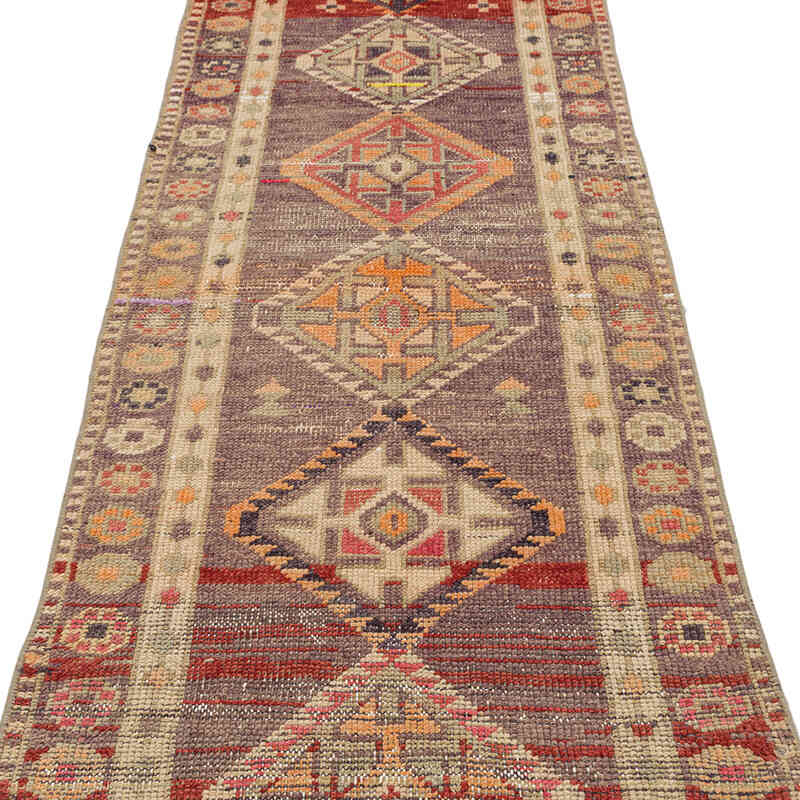 Alfombra Vintage de pasillo - 84 cm x 402 cm - K0075215