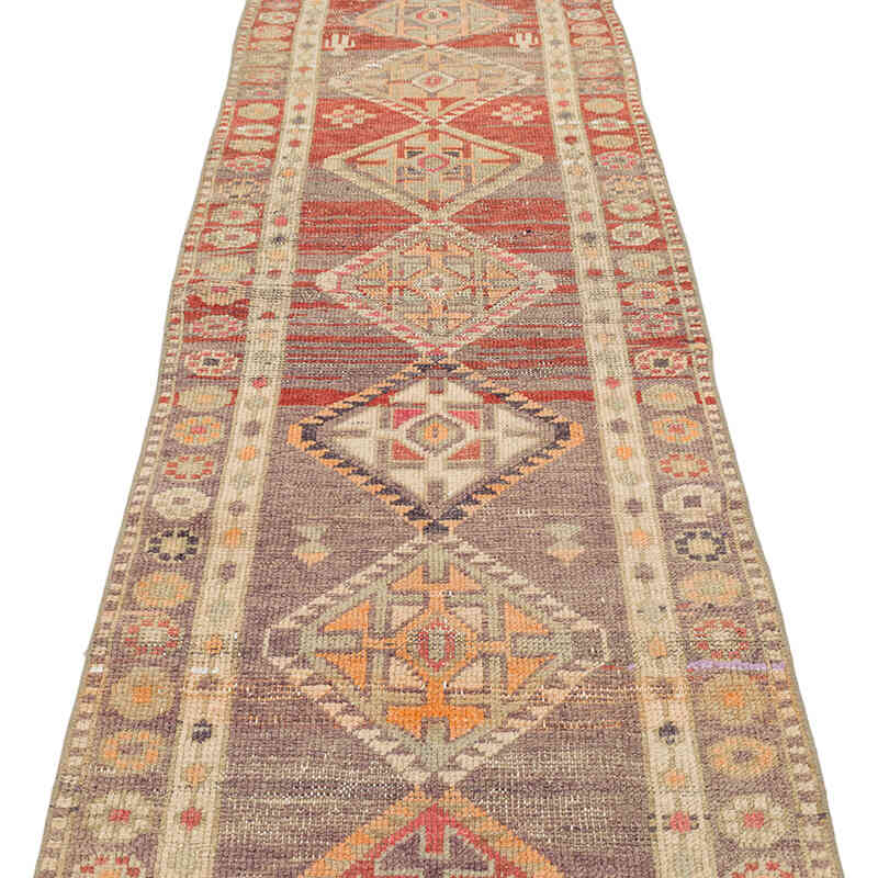 Alfombra Vintage de pasillo - 84 cm x 402 cm - K0075215