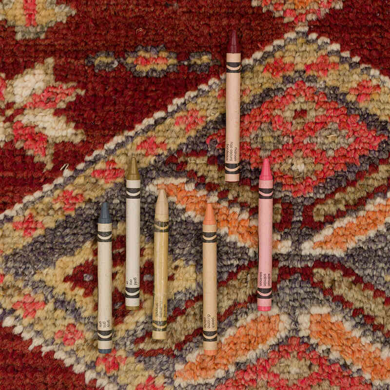 Alfombra Vintage de pasillo - 87 cm x 371 cm - K0075219