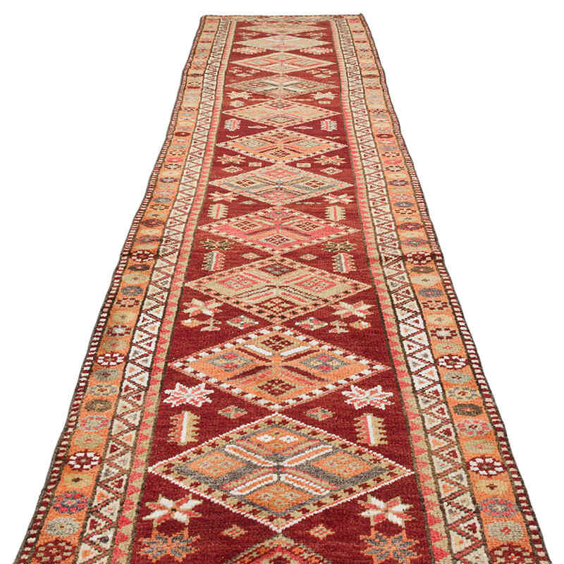 Alfombra Vintage de pasillo - 87 cm x 371 cm - K0075219