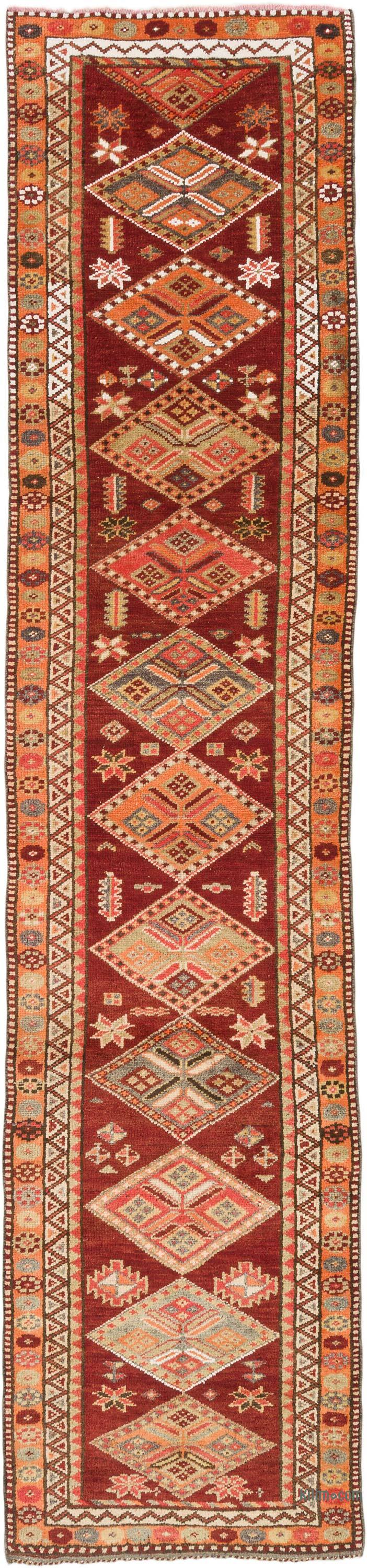 Alfombra Vintage de pasillo - 87 cm x 371 cm - K0075219