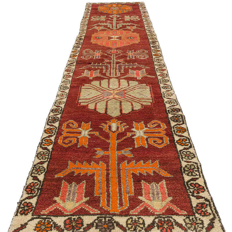 Alfombra Vintage de pasillo - 83 cm x 398 cm - K0075220