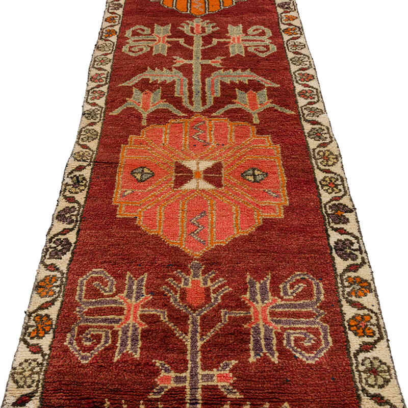 Alfombra Vintage de pasillo - 83 cm x 398 cm - K0075220