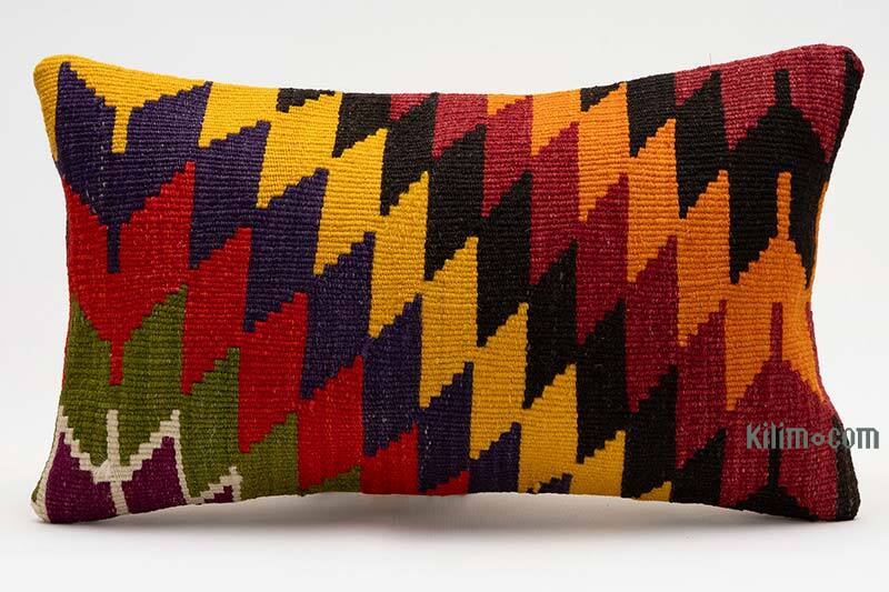 Kilim Yastık Kılıfı - 50 cm x 30 cm - K0075294