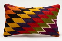 Kilim Pillow Cover - 1' 8" x 1'  (20" x 12")