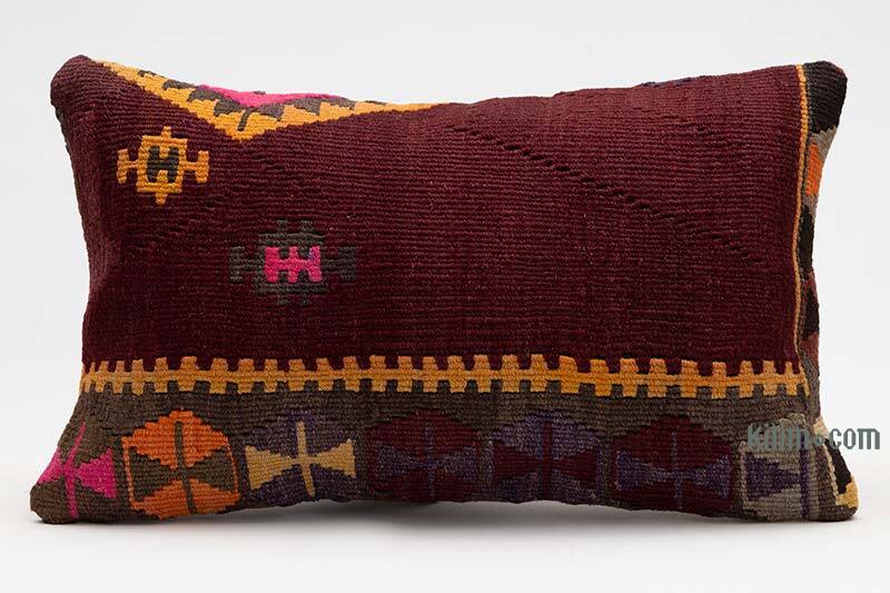 Kilim Yastık Kılıfı - 50 cm x 30 cm - K0075315