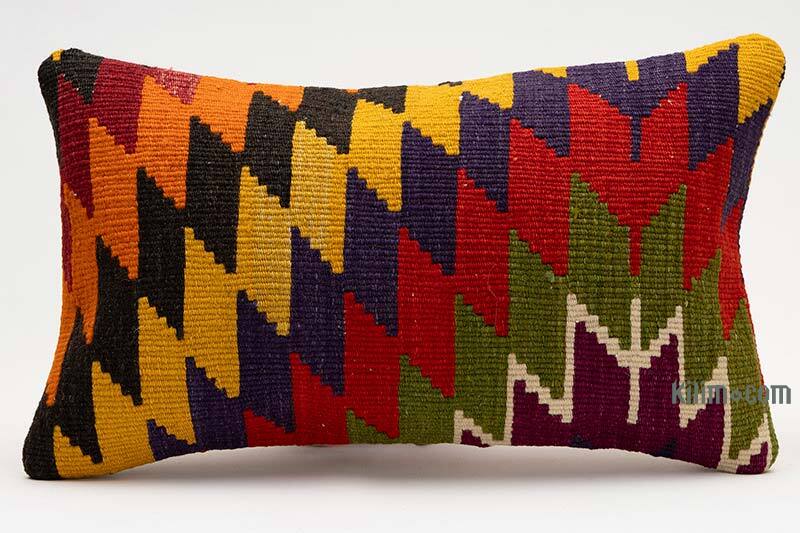 Kilim Yastık Kılıfı - 50 cm x 30 cm - K0075339
