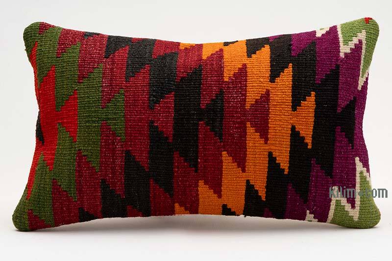 Kilim Yastık Kılıfı - 50 cm x 30 cm - K0075343