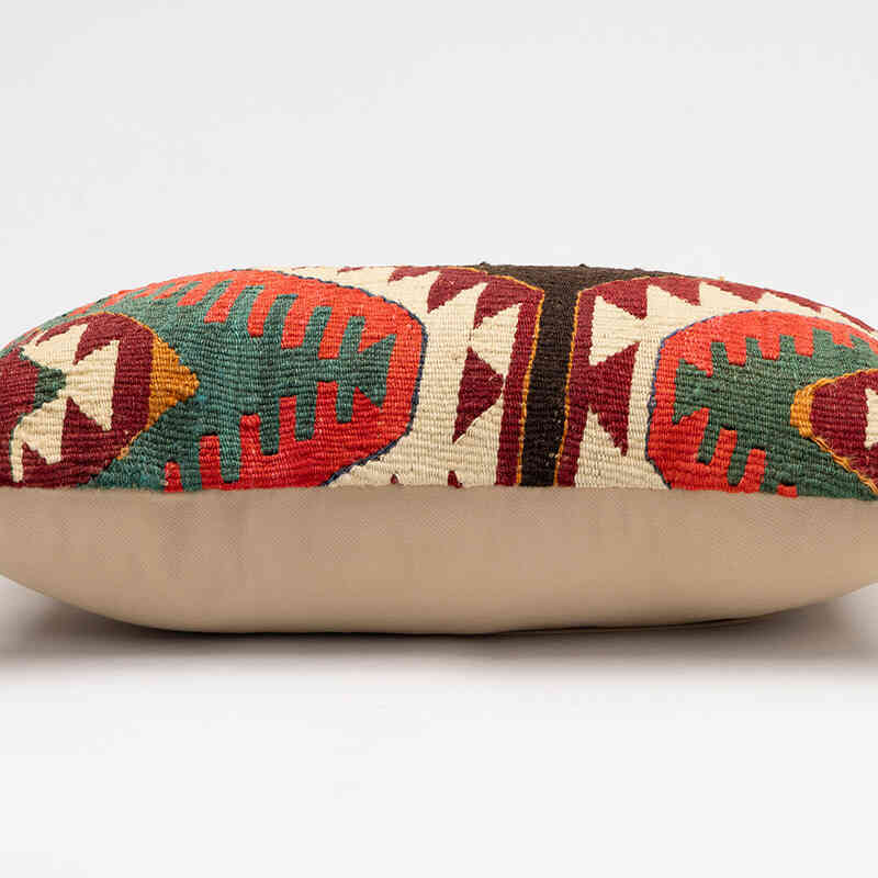 Kilim Pillow Cover - 1' 8" x 1'  (20" x 12") - K0075347