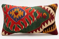 Kilim Pillow Cover - 1' 8" x 1'  (20" x 12")