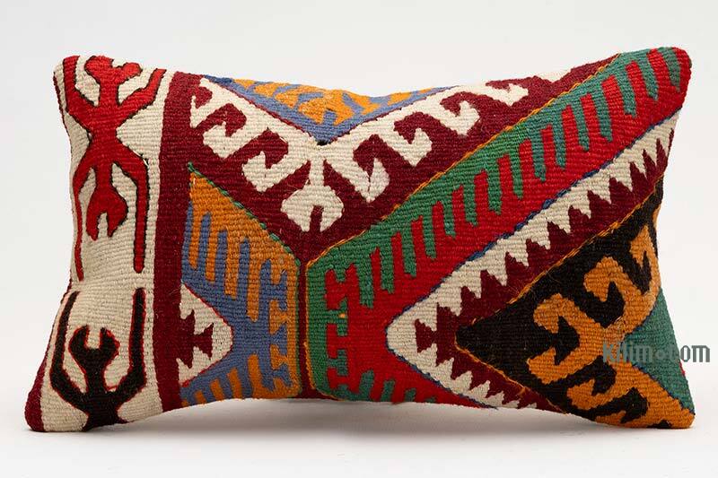 Kilim Pillow Cover - 1' 8" x 1'  (20" x 12") - K0075375