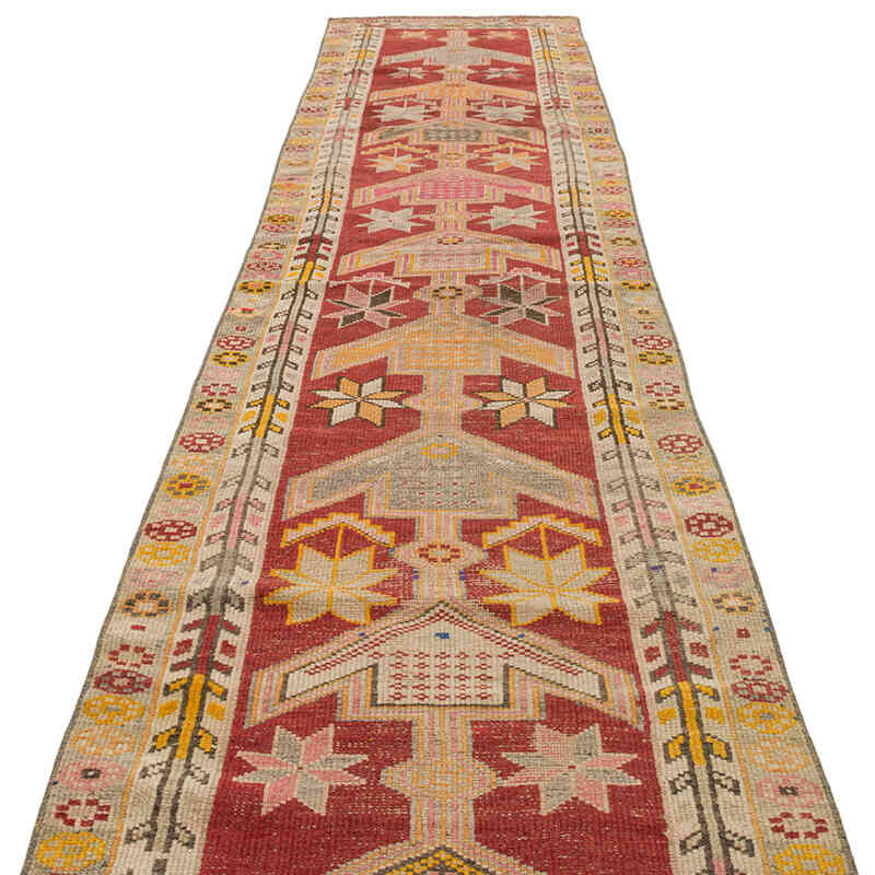 Vintage Tribal Runner Rug - 2' 10" x 12' 10" (34" x 154") - K0075418