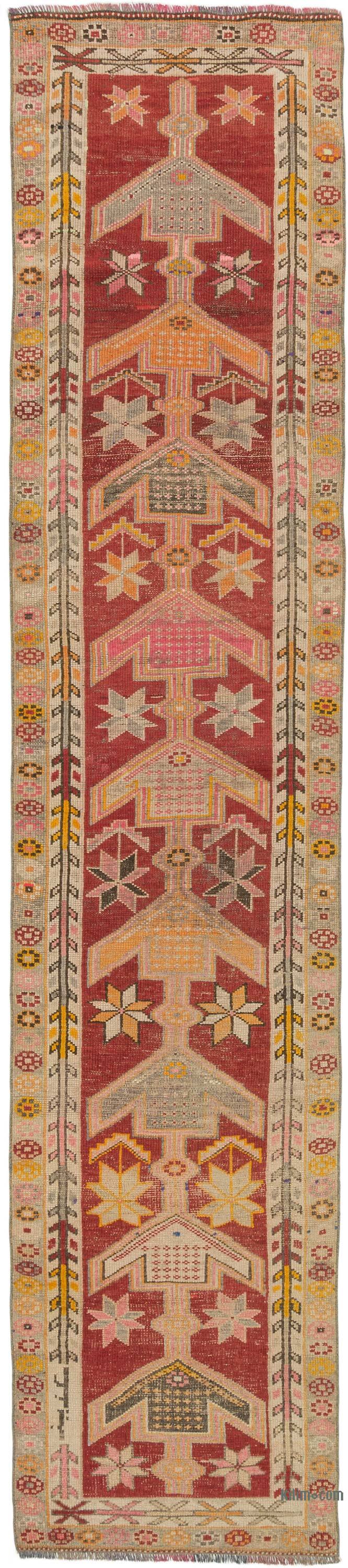Vintage Tribal Runner Rug - 2' 10" x 12' 10" (34" x 154") - K0075418