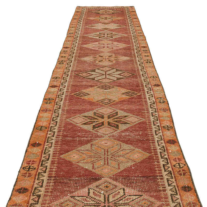Vintage Tribal Runner Rug - 2' 9" x 12' 4" (33" x 148") - K0075419