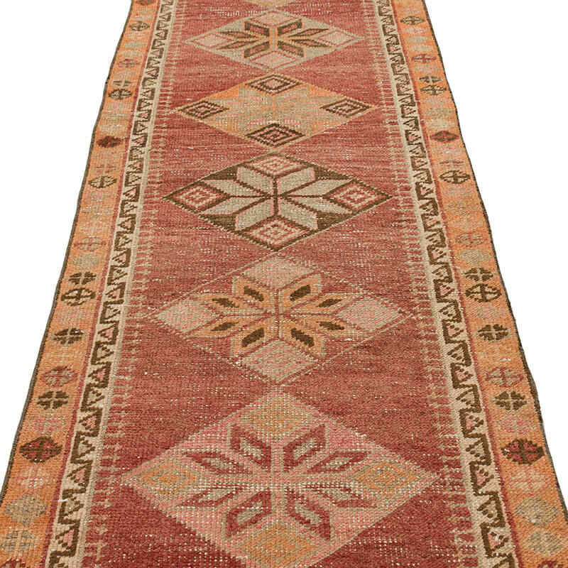 Vintage Tribal Runner Rug - 2' 9" x 12' 4" (33" x 148") - K0075419