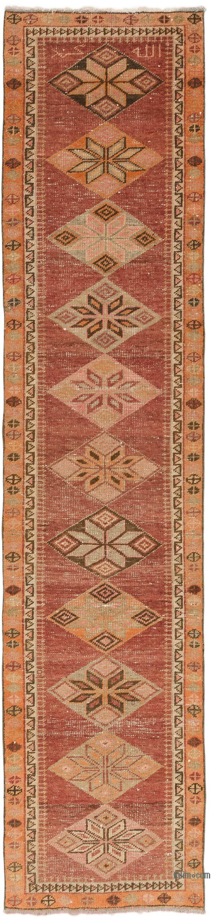 Vintage Tribal Runner Rug - 2' 9" x 12' 4" (33" x 148") - K0075419