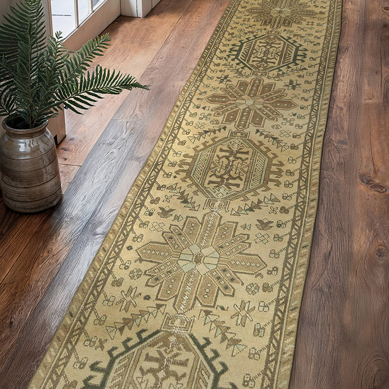 Vintage Tribal Runner Rug - 2' 6" x 12' 10" (30" x 154") - K0075421