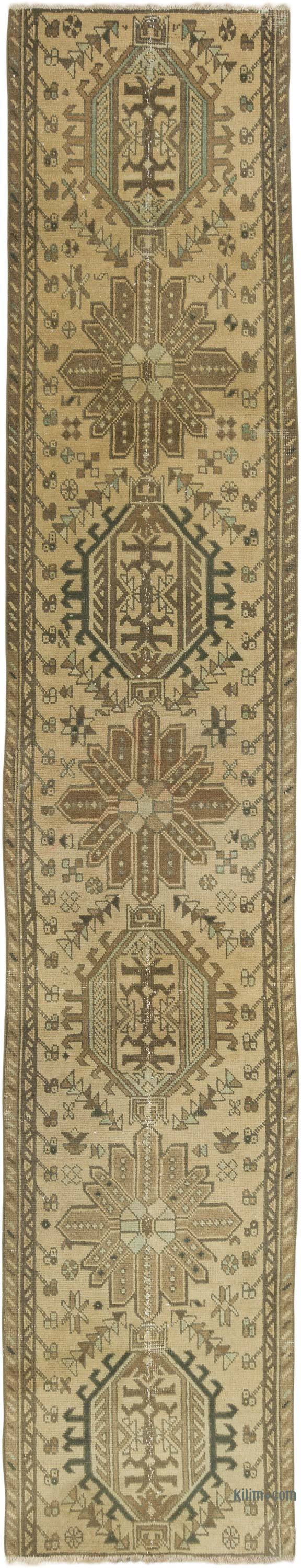 Vintage Tribal Runner Rug - 2' 6" x 12' 10" (30" x 154") - K0075421