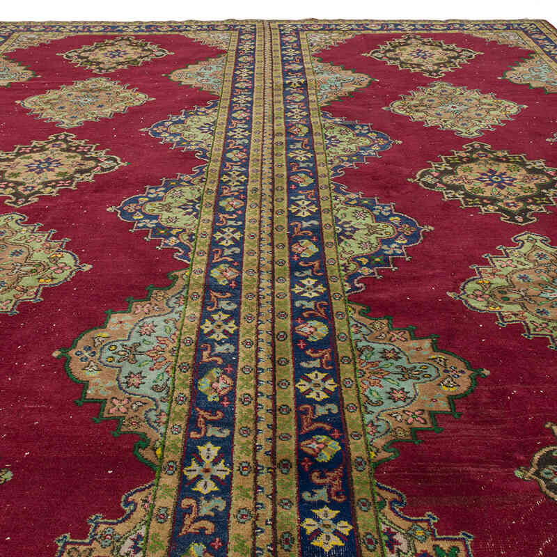 Vintage Turkish Hand-Knotted Rug - 9' 10" x 12' 10" (118" x 154") - K0075426