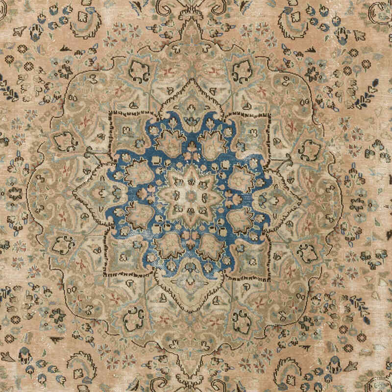 Vintage Hand-Knotted Oriental Rug - 9' 3" x 12' 6" (111" x 150") - K0075428