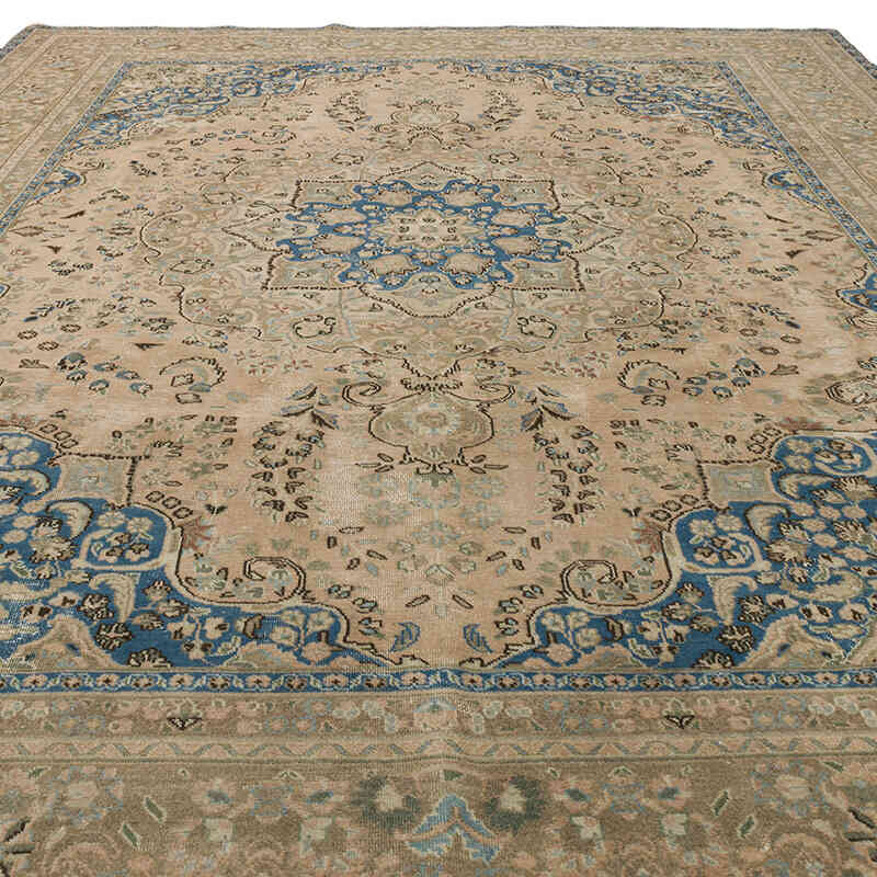 Vintage Hand-Knotted Oriental Rug - 9' 3" x 12' 6" (111" x 150") - K0075428