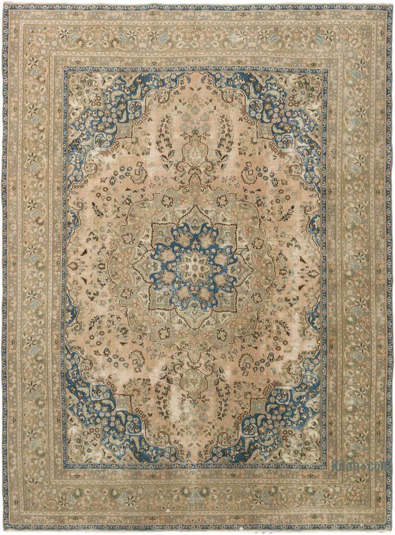 Vintage Hand-Knotted Oriental Rug - 9' 3" x 12' 6" (111" x 150") - K0075428