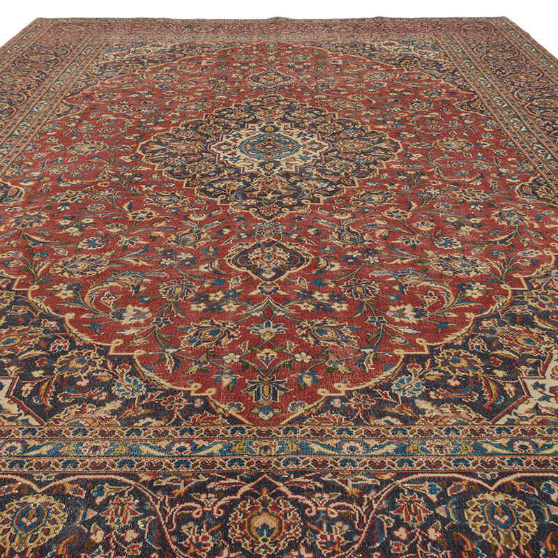 Vintage Hand-Knotted Oriental Rug - 9' 7" x 13' 9" (115" x 165") - K0075429